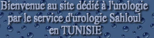 Bienvenue au site ddi  l'urologie par le service d'urologie Sahloul en TUNISIE